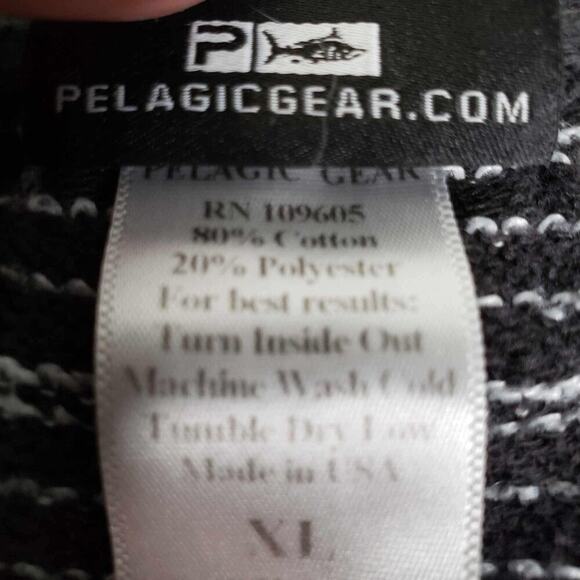 Pelagic Fishing Sweatshirt Zip Up Men’s Size XL Gray Hoodie Long Sleeve - Picture 13 of 14